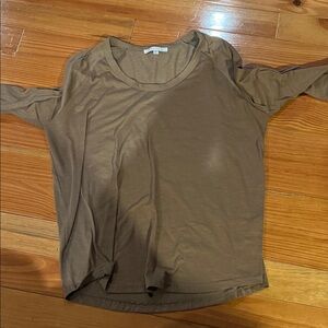 Joy Joy Classic Brown Long Sleeve Top